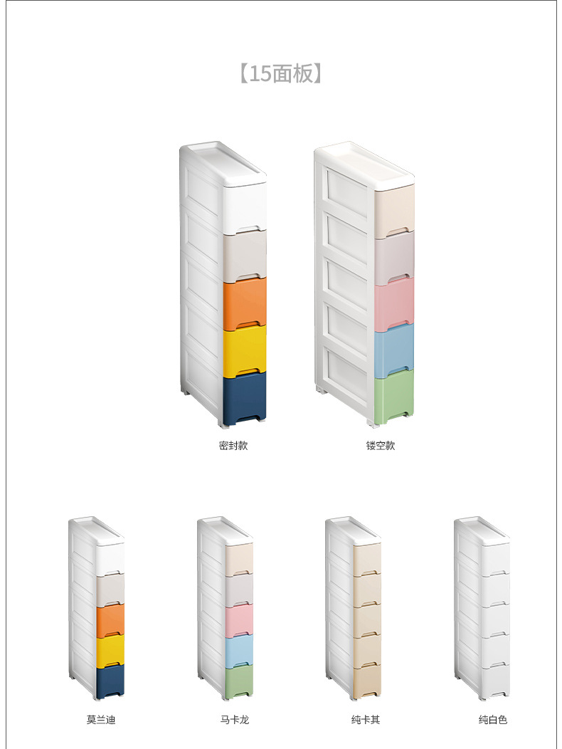 抽屉式收纳柜家用客厅卧室整理储物柜大容量落地多层玩具置物柜子详情7