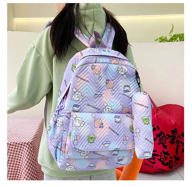 A large-capacity, lightweight backpack for girls in Korean high school, versatile, and a fresh and simple backpack for primary and junior high school students pic 11