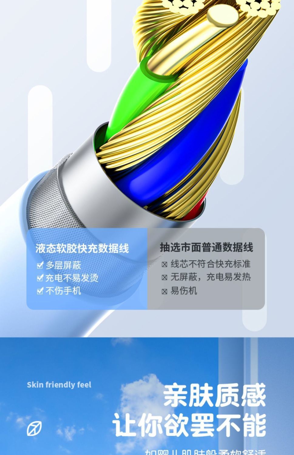 120W快充双Typec数据线PD适用苹果15/14华为荣耀安卓6A闪充电器线详情11