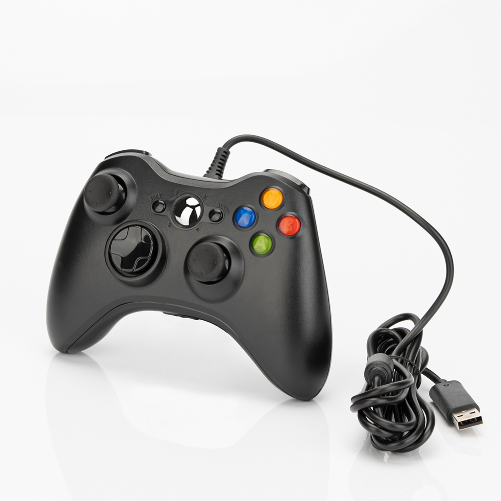 工厂直销XBOX360游戏手柄有线电脑steam多功能免驱动震动游戏手柄详情9