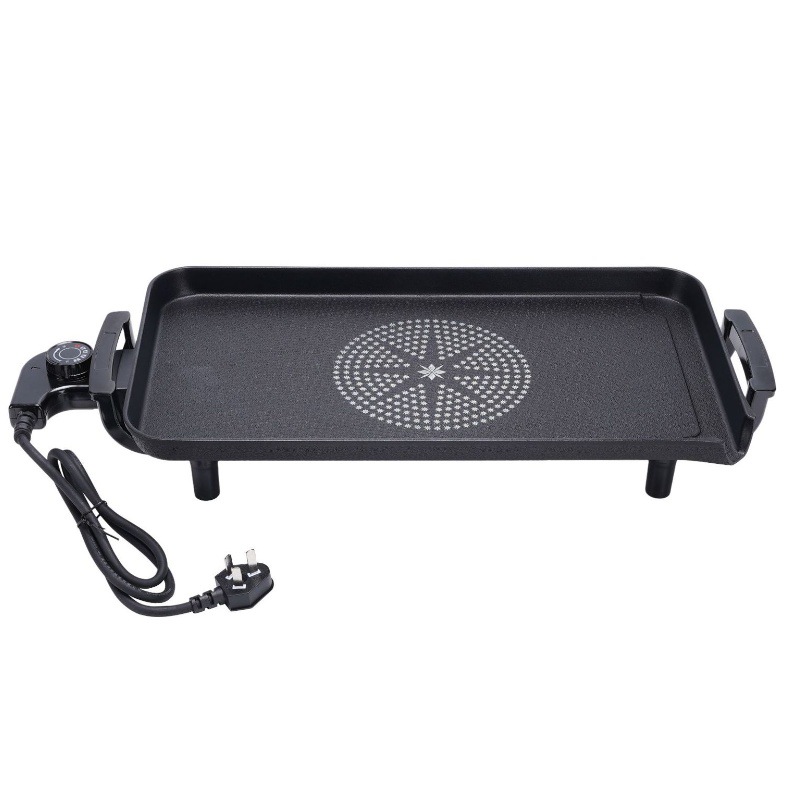 多功能商用便携无烟电烧烤炉韩式家用长方形不粘羊肉串露营烤盘详情3