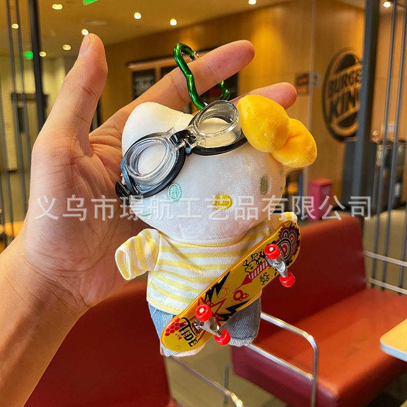 hellokitty small pendant, bag pendant, plush toy, kitty cute Kitty Kitty, official kt cat doll pic 2