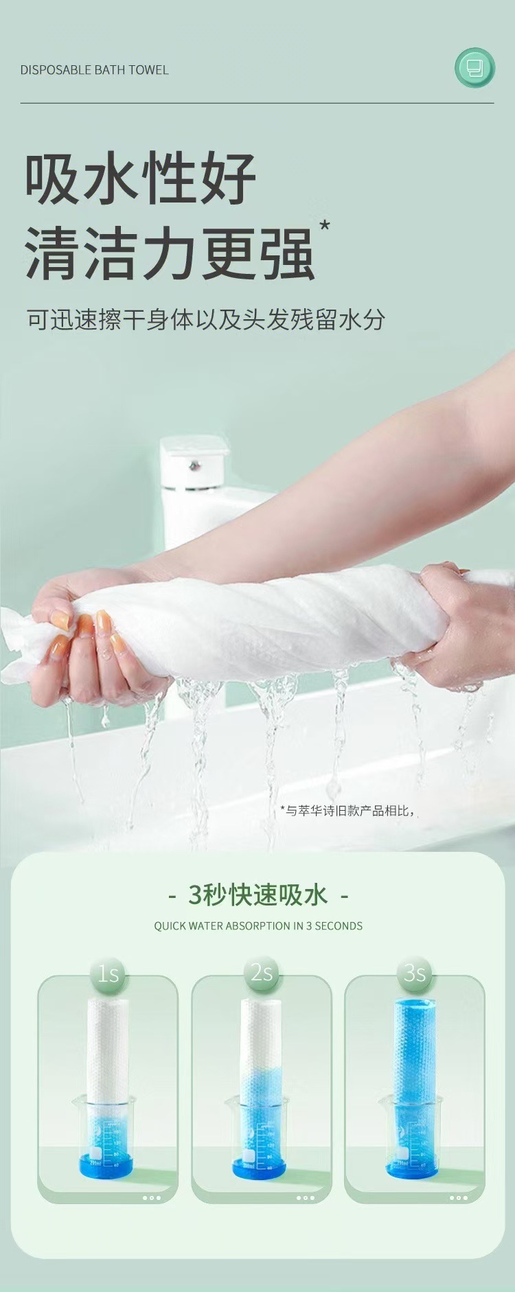 Thickened disposable bath towels, individually packaged. Disposable towels and bath towels for travel hotels, homestays and beauty salons pic 7