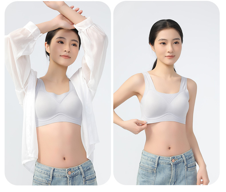 无痕内衣夏季薄款舒适透气大胸显小无钢圈内衣女聚拢女士文胸胸罩详情17