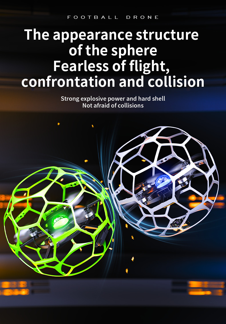 H5 Brushless football drone competition Training 7.4V-axis drone football ball-shaped remote control aircraft pic 17