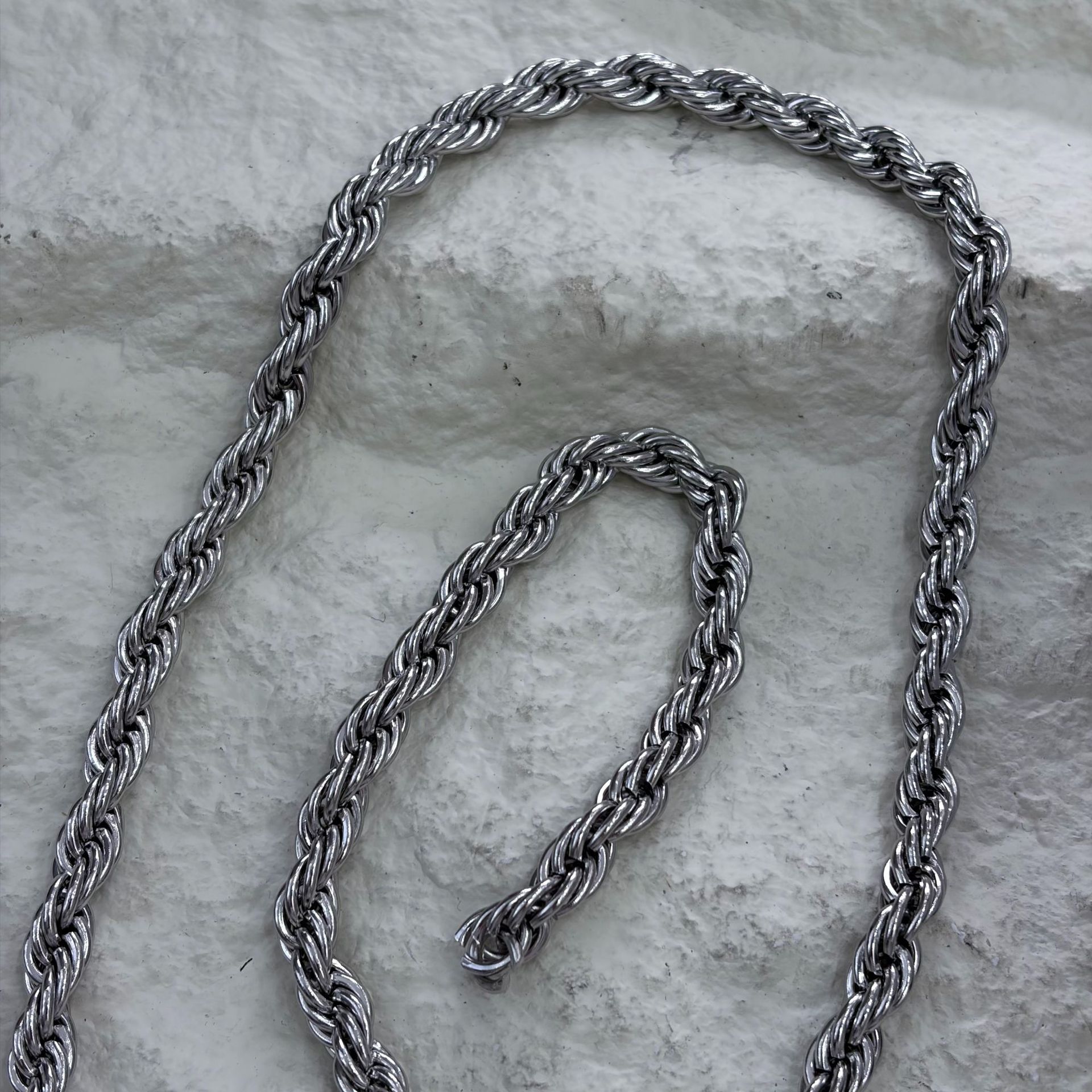 Metal twist chains, stainless steel twisted ropes, twist chains, jewelry accessories, bracelets, necklaces, semi-finished chains, multiple specifications pic 34