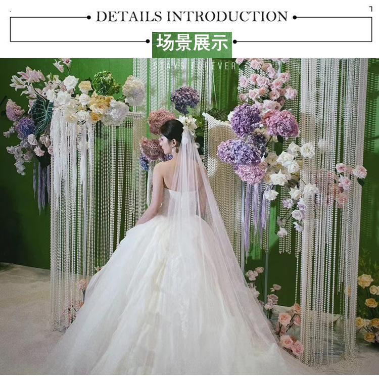 6-14mm wedding pearl chain ABS imitation pearl stringing wedding decoration pearl chain Xingyun assembly line bead factory pic 9