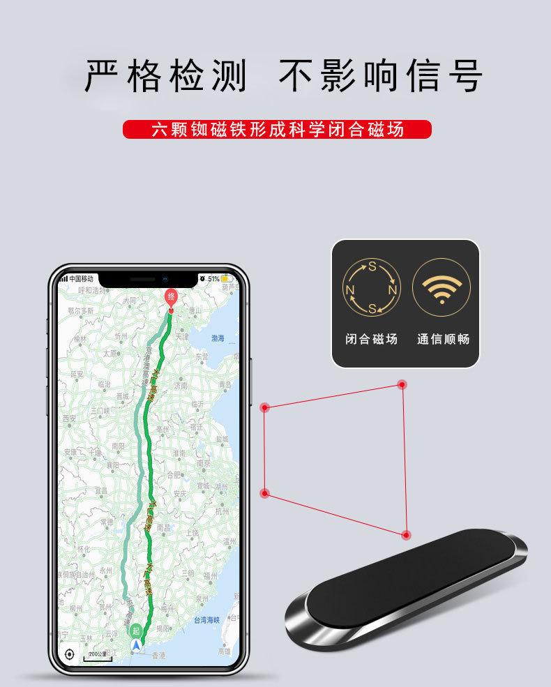 A creative magnetic air outlet for a car phone stand with magnets, a car metal magnet car stand manufacturer pic 10