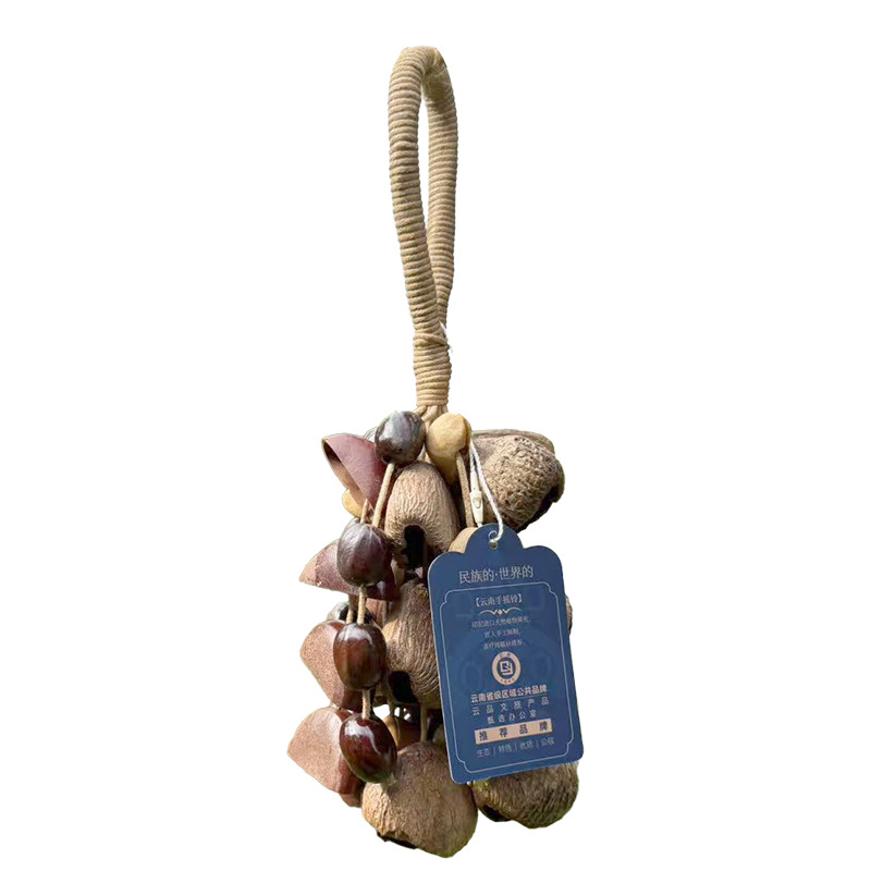 摇铃串铃印尼果壳果实铃铛小众伴奏风铃铃音疗愈瑜伽手摇乐器详情13