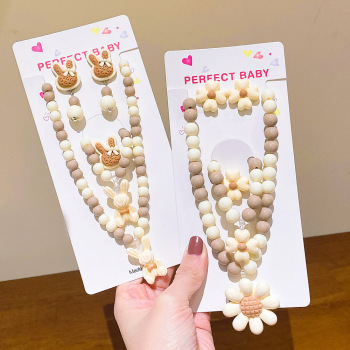 DIY儿童首饰礼盒公主手链戒指耳夹套装女童节日礼包可爱宝宝发饰详情2