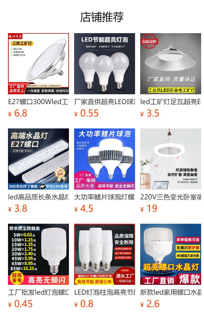 LED three-proof flying disc lamp, waterproof bulb lamp, high-power led bulb lamp, led energy-saving bulb E27 screw socket pic 1