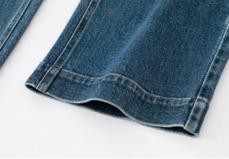 Hua Qianban's 2025 autumn new high-waisted straight-leg denim 9-inch pants, Korean style fashionable narrow wide-leg trousers, 8200 pic 29