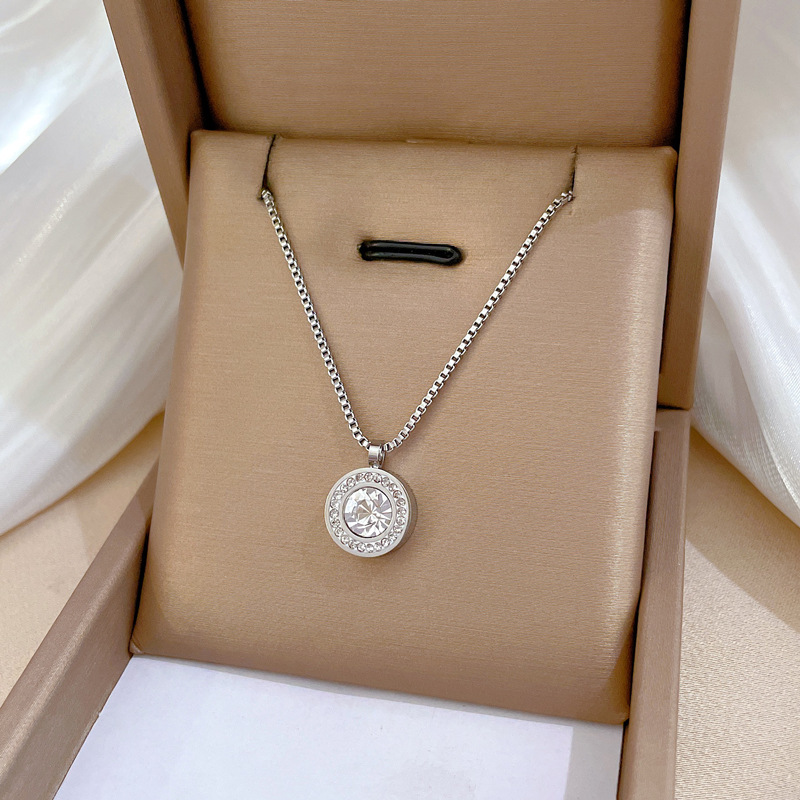 【通体钛钢】炉内真金电镀保色好冷淡项链女ins网红锁骨链配饰品详情19