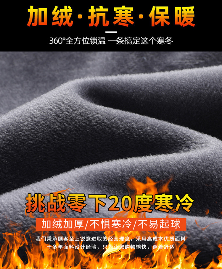 2025春季新品中年男士西裤商务休闲男裤中年男士格纹男士直筒长裤详情4