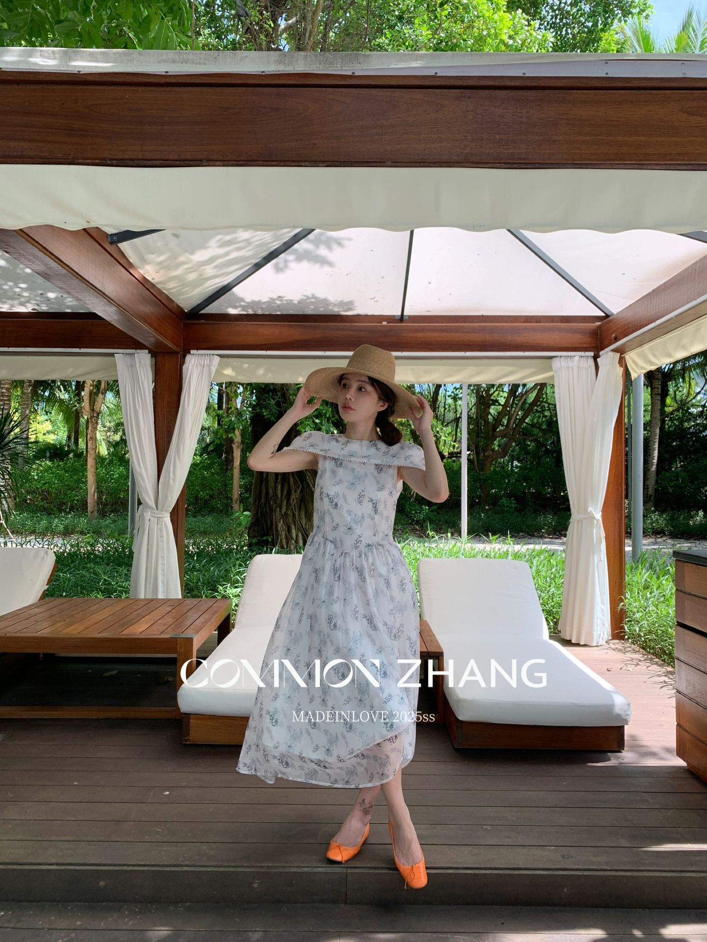 CZ ZHANG Summer French socialite beadwork round-neck shawl Floral sleeveless Texture dress A26812 pic 23