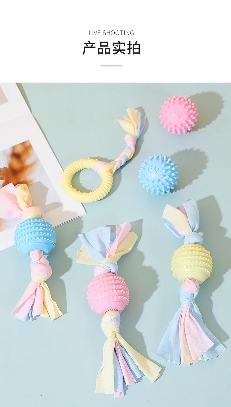 Dog toys, teething sticks, durable small dogs, puppy pet supplies, bone sticks, biting rubber balls, dog teaser sets pic 10