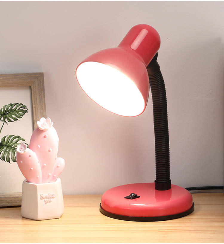 led replaceable bulb eye-protecting reading desk lamp, plug-in student dormitory desk study, old-fashioned bedside writing lamp pic 10