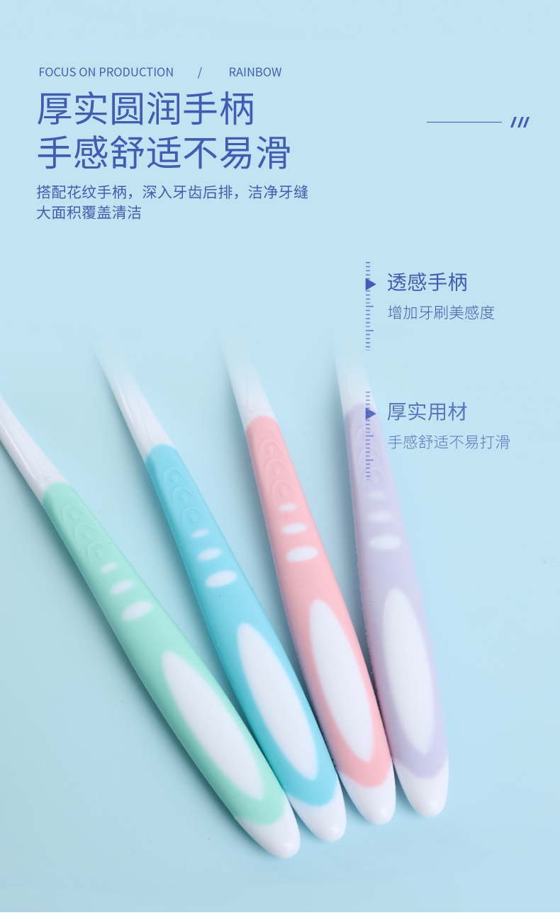 成人牙刷软毛牙刷口腔清洁成人家用牙刷情侣牙刷纸盒美国牙刷批发详情6