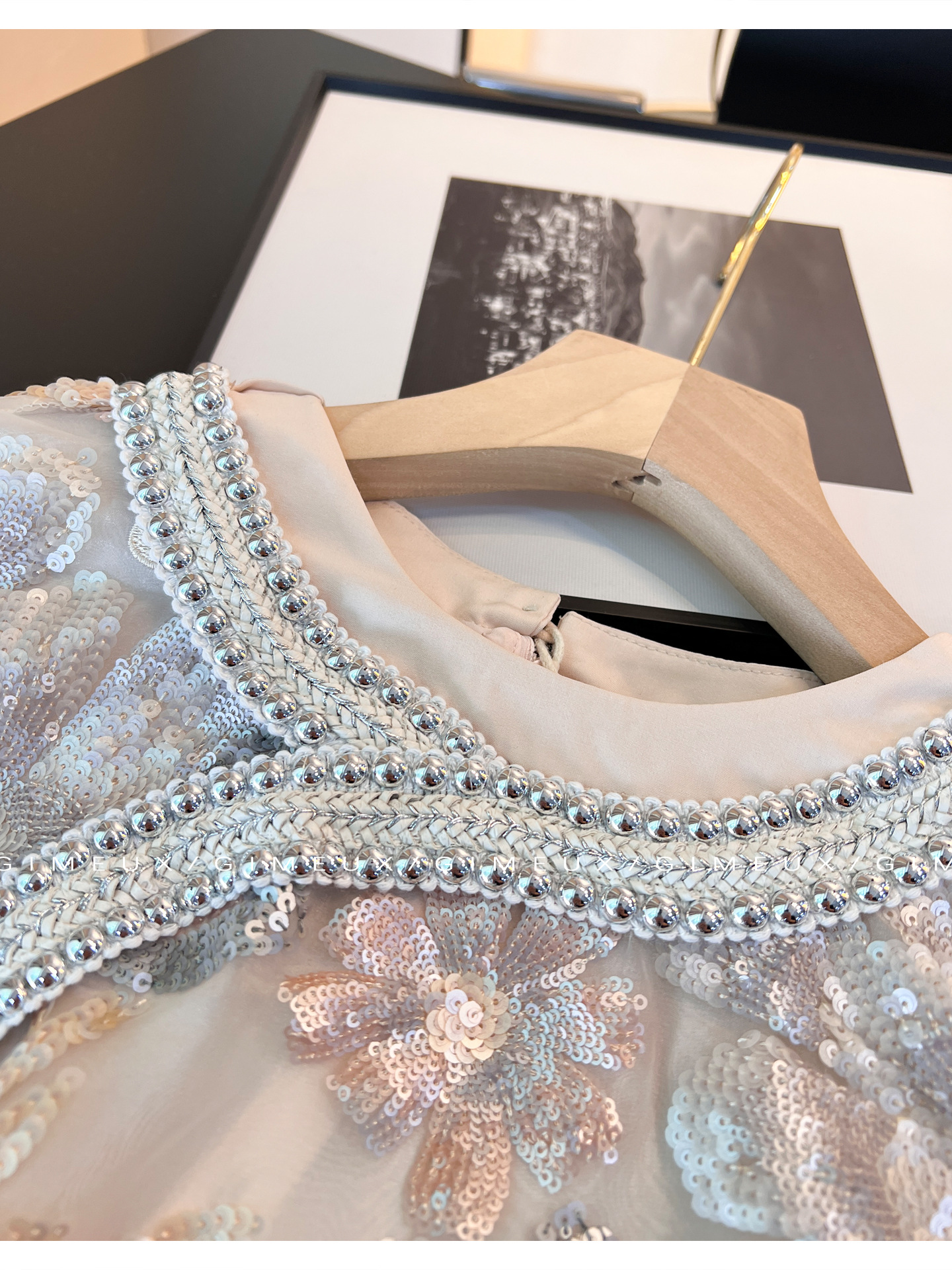 Summer 2025 retro style, high-end, elegant and slimming daily long dress, light luxury heavy industry cheongsam dress pic 4