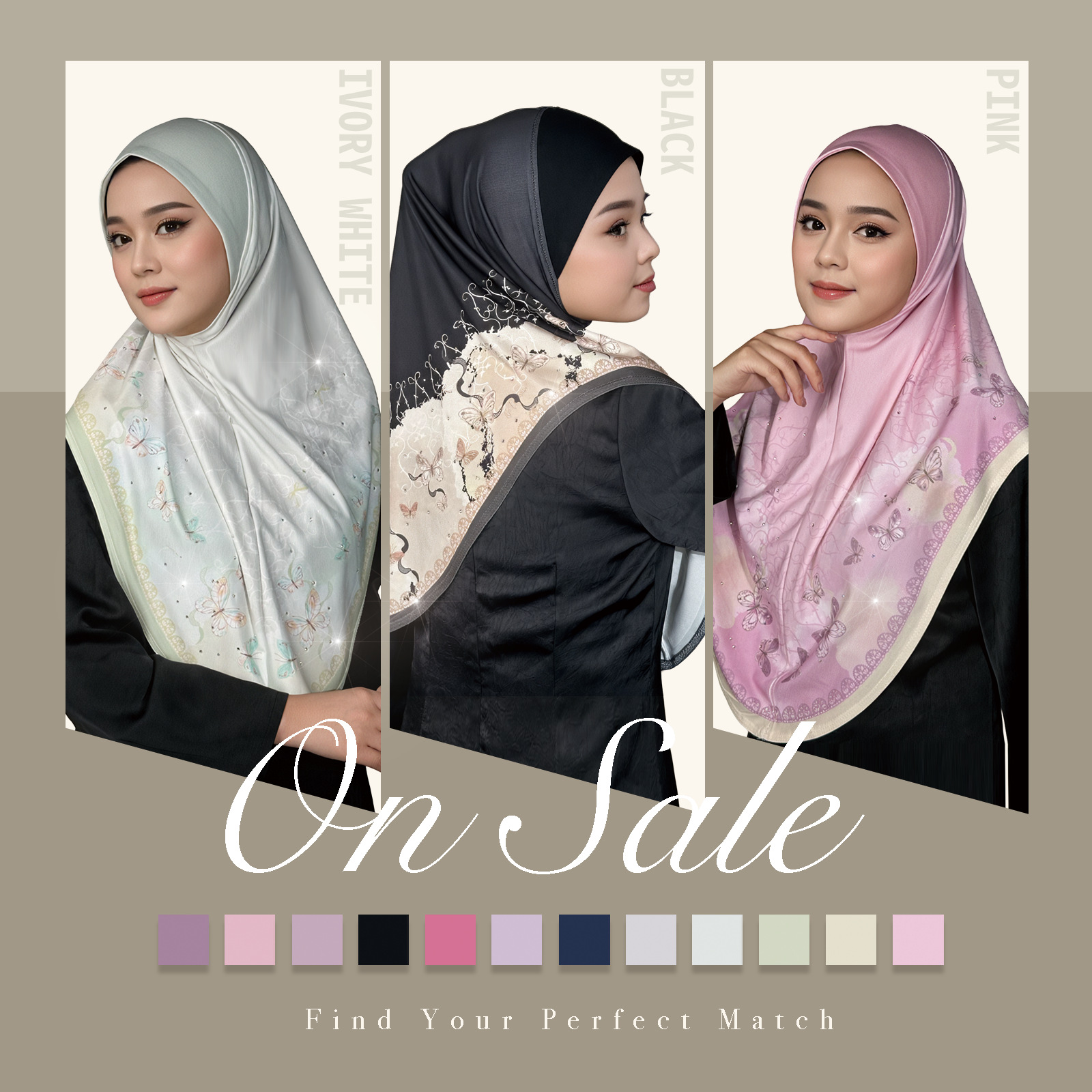 马来西亚印尼新款便捷方便女士印花方便头巾盖头水晶麻纯色头巾详情3