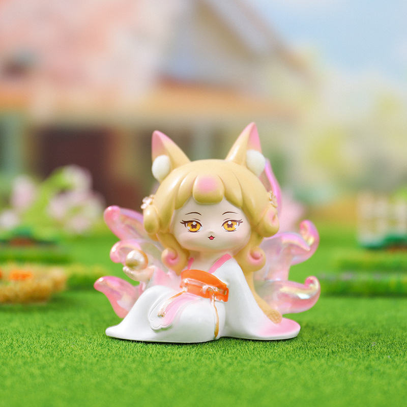 ins少女心九尾雅集网红手办青丘狐狸潮玩盲盒女生公仔小礼物批发详情25