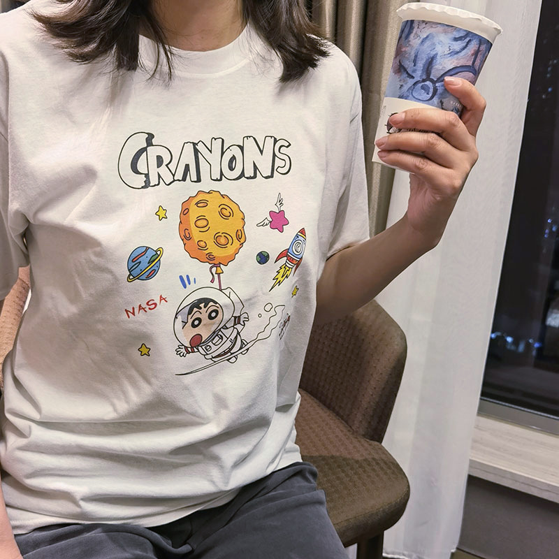 【热销代发】2024纯棉爆款短袖T恤女装ins夏复古潮流印花时尚百搭详情33