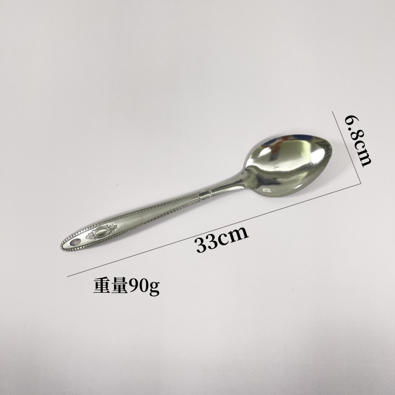 不锈钢7件套装厚薄可挂式厨房烹饪锅铲汤勺漏勺煎铲饭勺肉叉分菜详情8