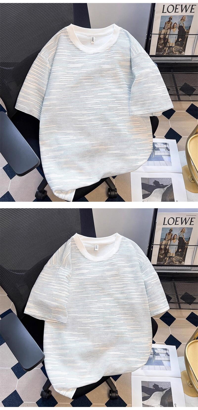 Customized satin Waffle short-sleeved super factory in Kingston, SAN Jose, Port of Spain, based on your provided sample pic 5