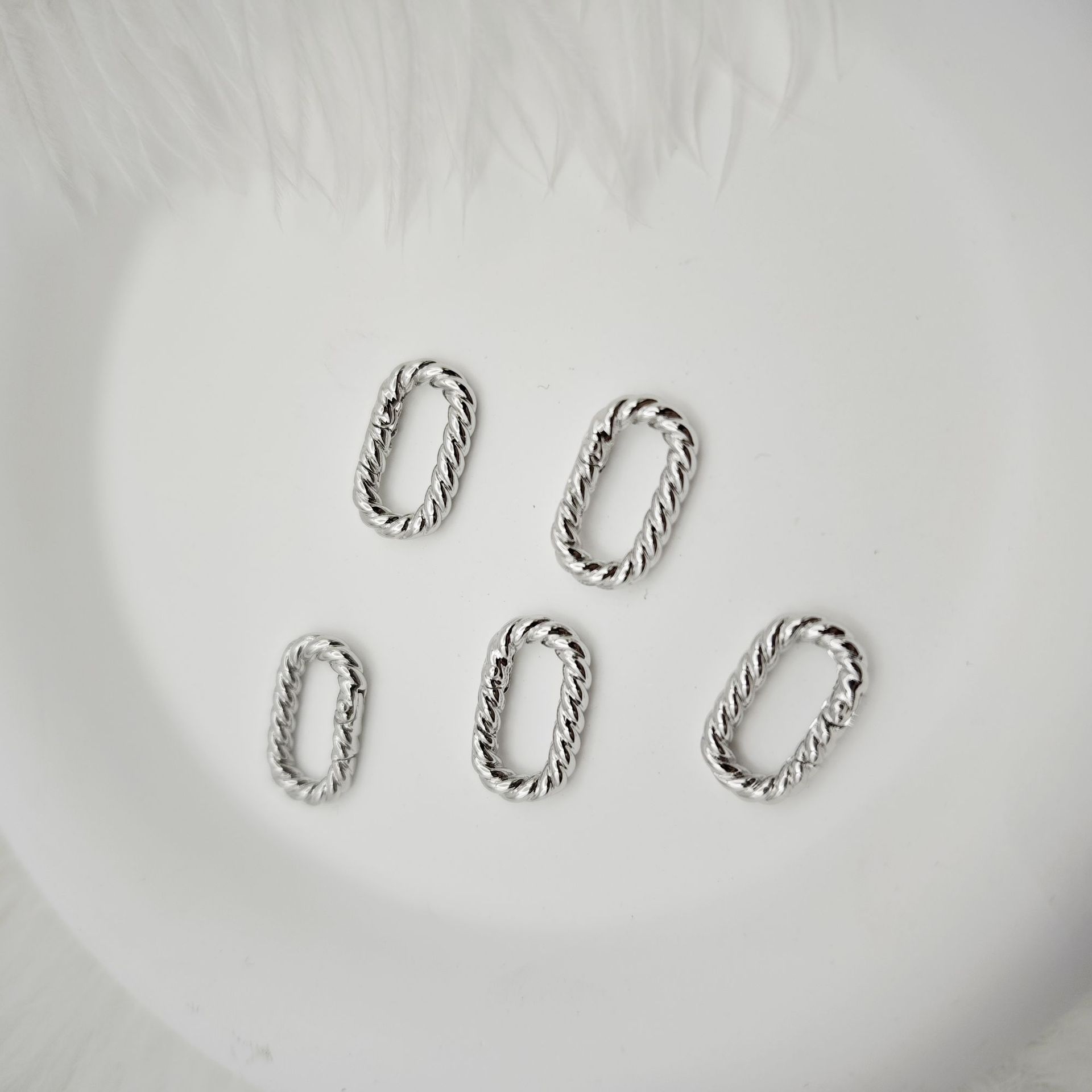 diy铜镀18K真金手工异型龙虾扣饰品配件批发保色钥匙扣手链扣详情7