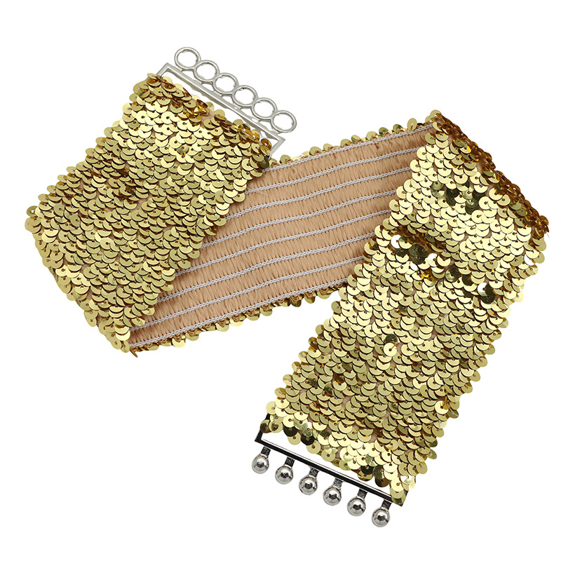 欧美风腰带女士高级感鱼鳞亮片腰封女式百搭装饰束腰外穿女裙腰封详情12