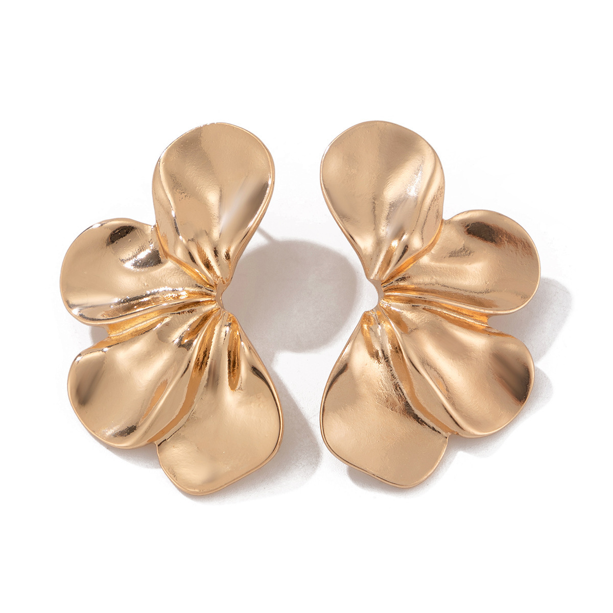 European and American cross-border accessories retro cold style leaf stud earrings fashionable design sense metal flower earrings earrings pic 44