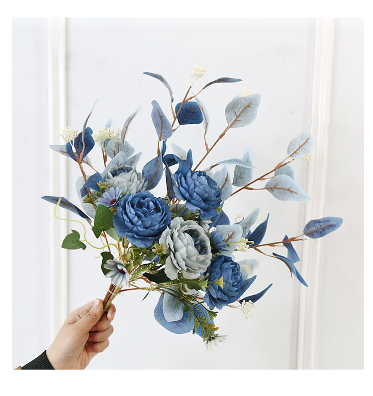 假花仿真花客厅摆件摆设轻奢风家用装饰地中海花艺插花花艺批发详情10