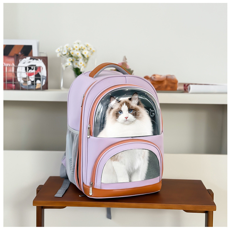 Factory direct supply cat bags and pet bags: Porous, breathable, portable, with large capacity for both shoulders and one shoulder to carry pic 28