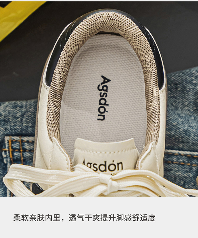 真皮德训鞋男2025新款复古男士休闲板鞋春夏透气厚底阿甘运动男鞋详情10