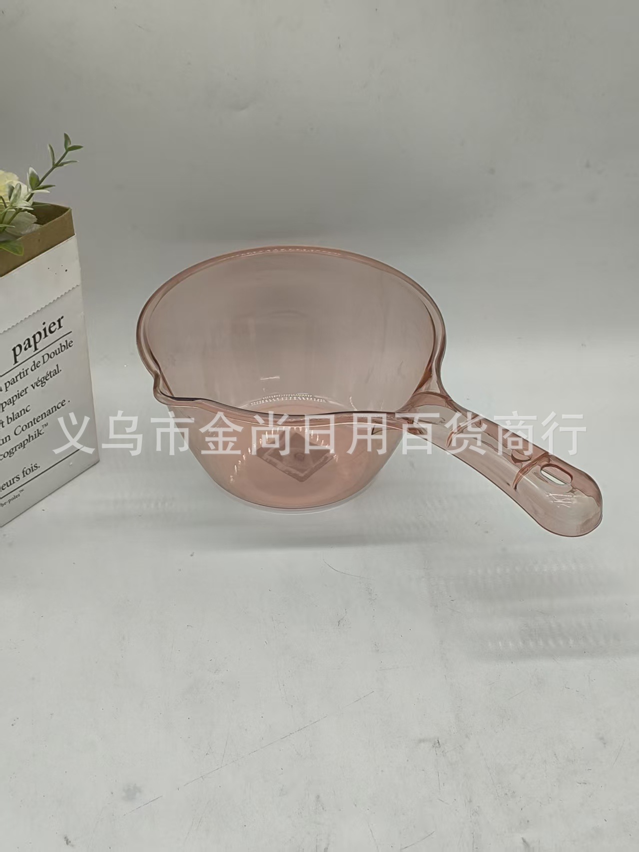 家用高颜值透明厨房水瓢塑料水勺洗澡舀水漂舀短柄创意洗头水勺子详情6