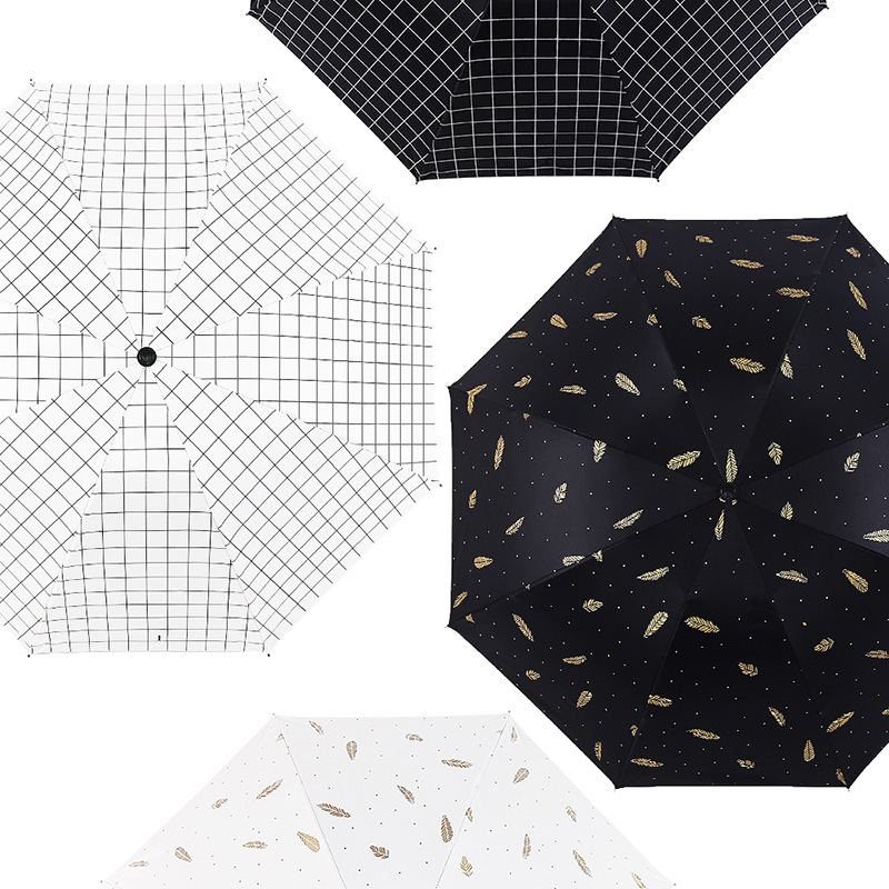 Bulk wholesale of three-fold umbrellas, folding umbrellas, printed logo advertising umbrellas, sunny and rainy creative sun umbrellas, sun protection and shade umbrellas pic 16