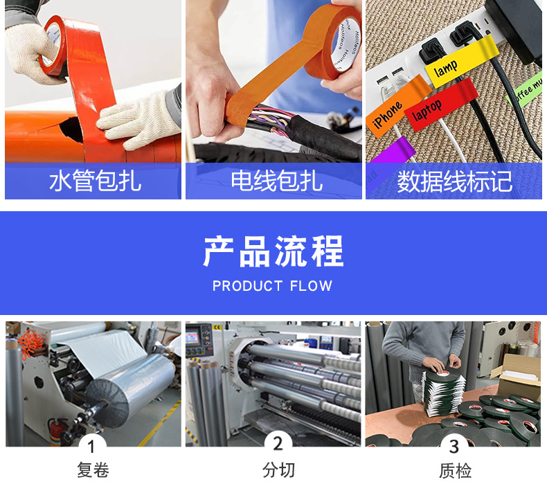 Cross-border single-sided cloth tape, carpet tape, duct tape, high-viscosity thickened wear-resistant, waterproof and easy-to-tear tape pic 19