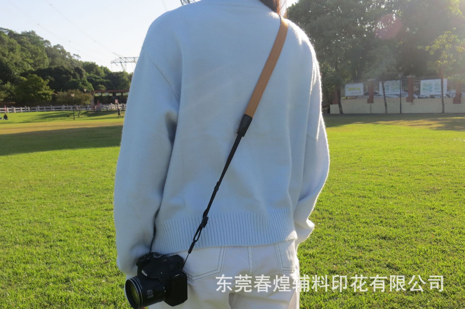 Retro denim camera shoulder strap, one-piece consignment, Polaroid camera strap mini new denim camera strap pic 13