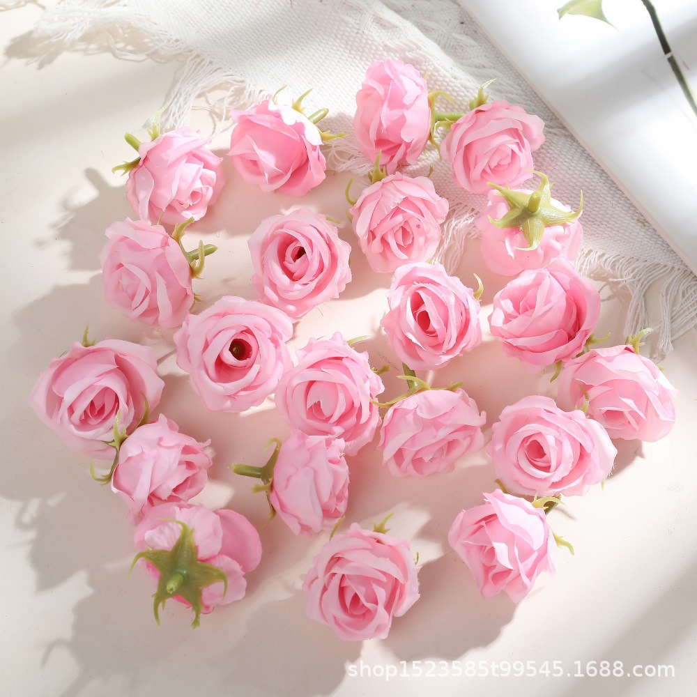 S 厂家直销小玫瑰花头diy花苞婚庆布置仿真花材料摄影拍照装饰道详情13