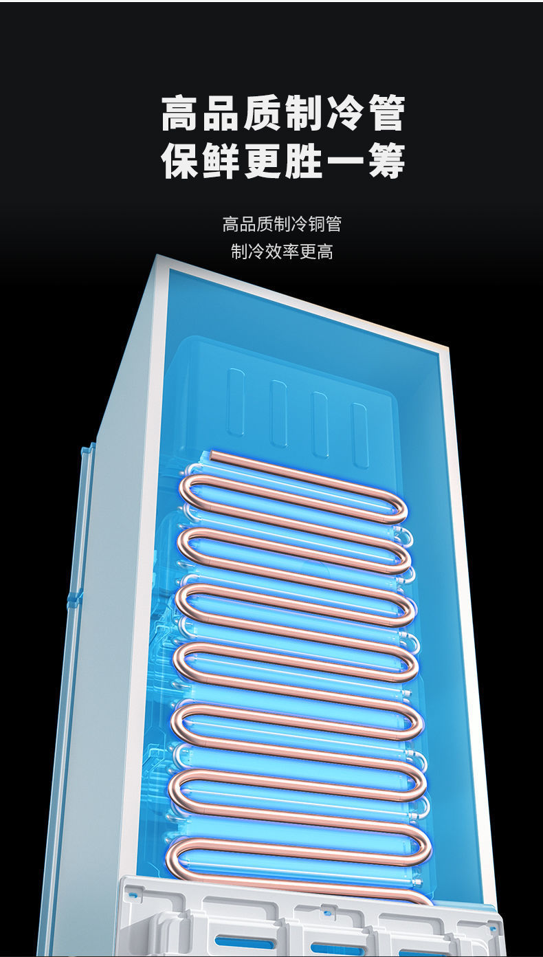 冰箱家用小型宿舍出租旅馆冷冻冷藏双门三门电冰箱智能节能省电详情5
