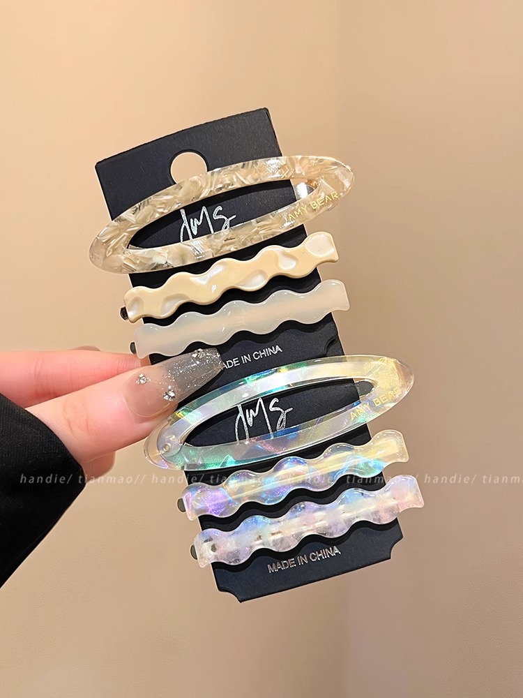 3件套复古醋酸发夹侧边夹2025新款碎发刘海夹前额bb夹子发卡头饰详情9