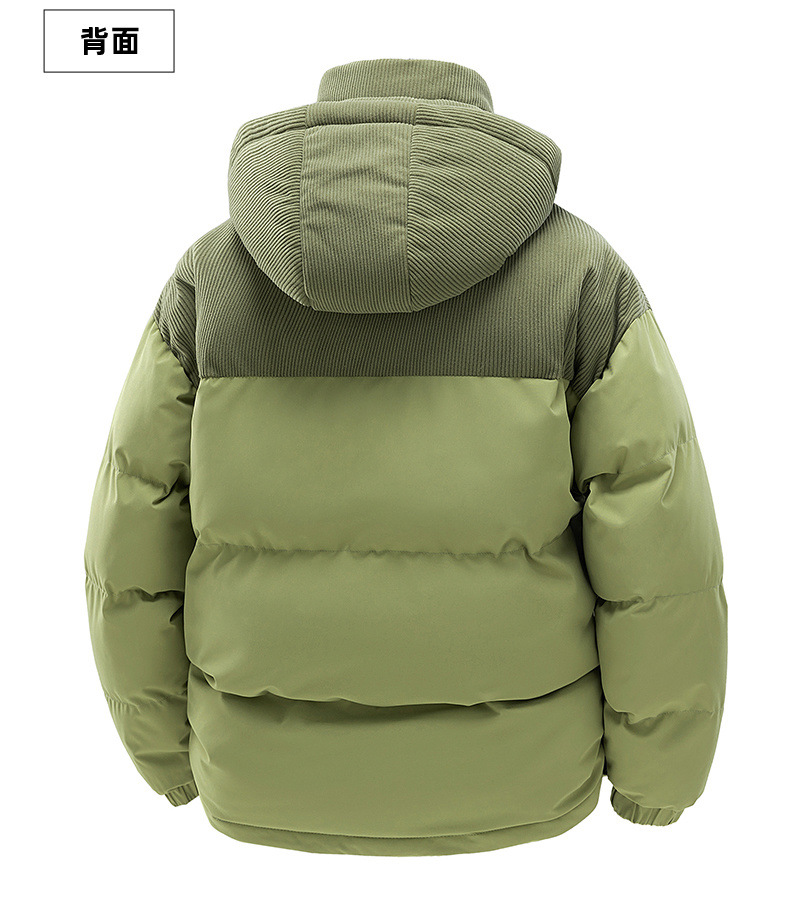 Cross-border cotton-padded jacket for men with fleece 2025 winter new style thickened warm and cold-proof cotton-padded jacket, cotton-padded coat, trendy, can be opened again pic 25