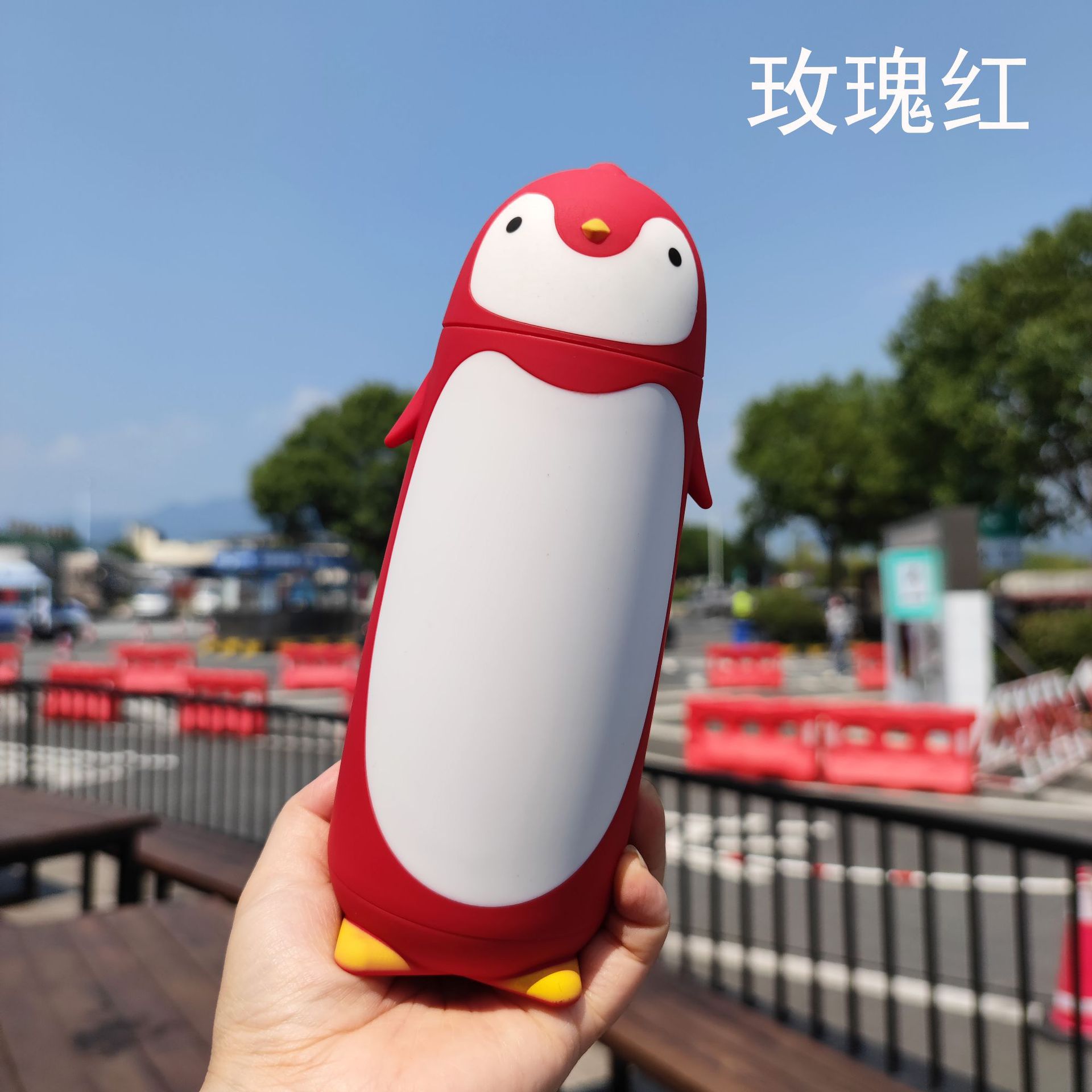 Creative cartoon animal penguin double-layered glass cups, student gift water bottles, foreign trade cross-border beverages pic 12
