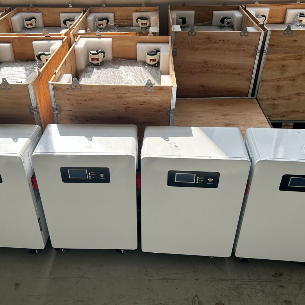 Cross-border foreign trade white floor-standing photovoltaic energy storage battery 25.6V300Ah lithium iron phosphate 7.5 KWH power supply equipment pic 5