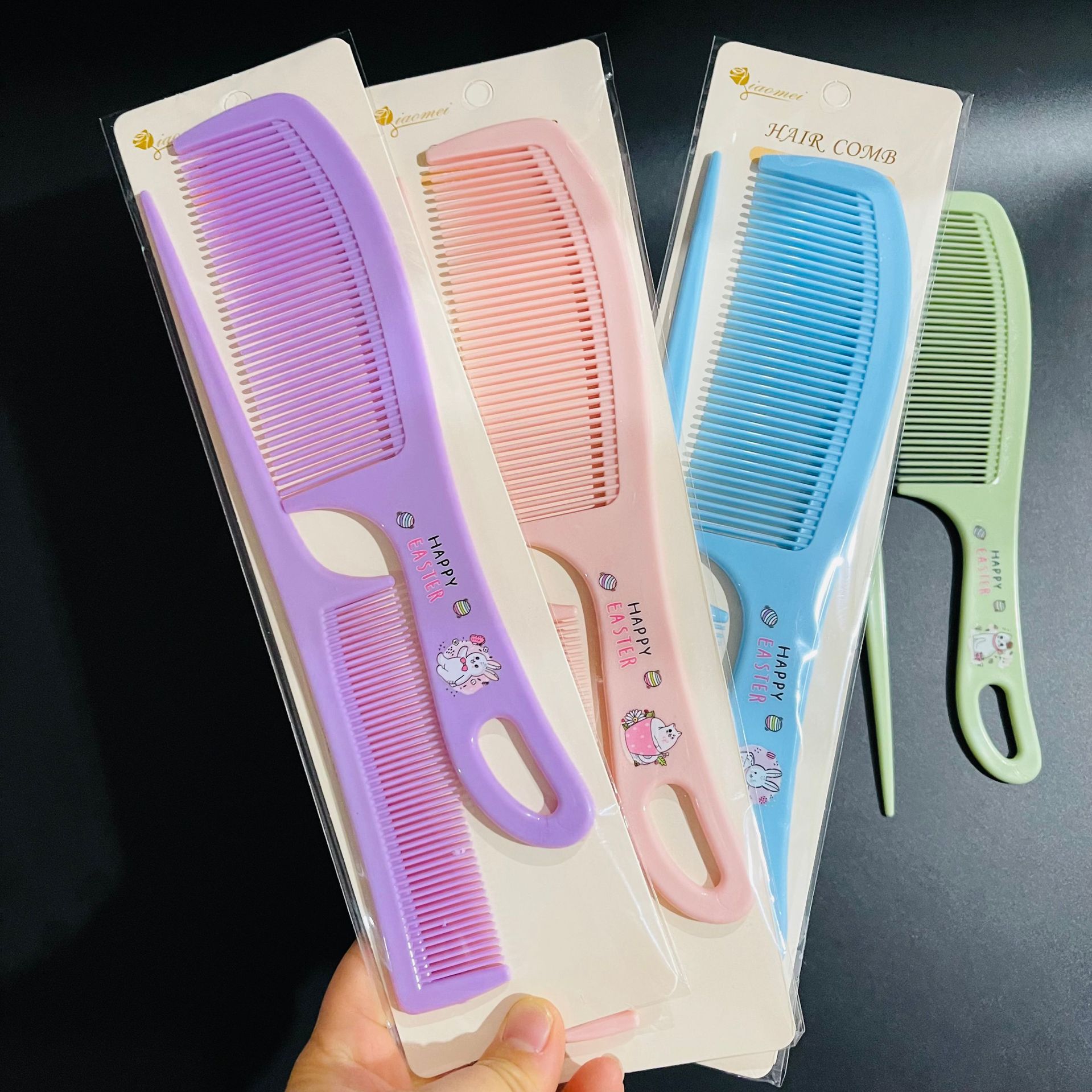 【 Zone 3-11 】9013 pairs of combs, 20 yuan per package, 1200 yuan per piece. Large and small pairs of plastic hair combs, two-piece set of combs, 1 yuan. Wholesale supply from street stalls and night markets pic 4