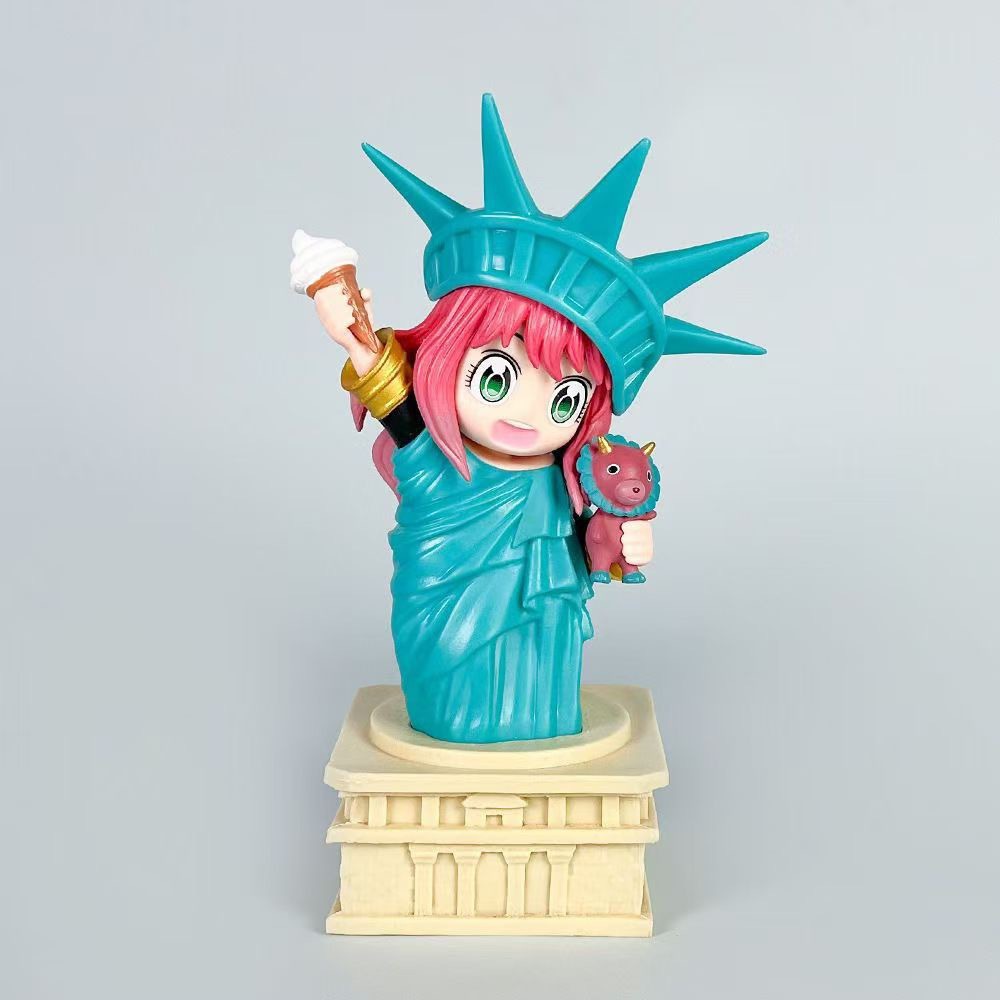 广东货动漫阿尼亚cos自由女神桌面车载摆件 高品质潮玩手办模型雕像 精致细腻收藏级手办详情3