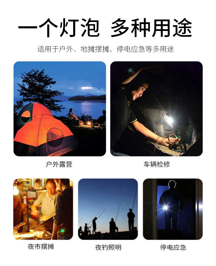 Jiuliang DP intelligent constant current emergency bulb, ambient light, fire light, 12V waterproof and dustproof pic 38