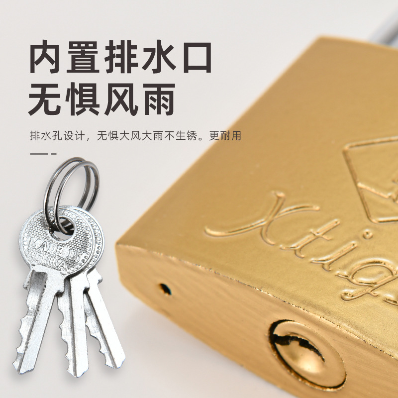 25MM small padlock, student dormitory lock, imitation copper small lock head, student drawer cabinet lock, school warehouse main door lock pic 6