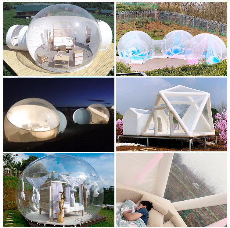 网红星空泡泡屋充气星空顶户外透明充气帐篷露营帐篷充气泡泡屋详情28