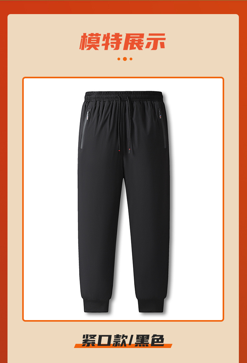 秋冬款加绒加厚羊羔绒加大加肥保暖御寒科技升温裤子休闲棉裤直筒详情28